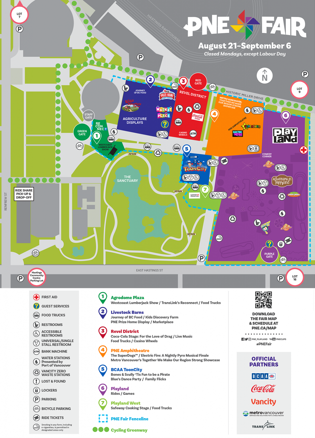 2021 PNE Fair Map & Entertainment Schedule - PNE